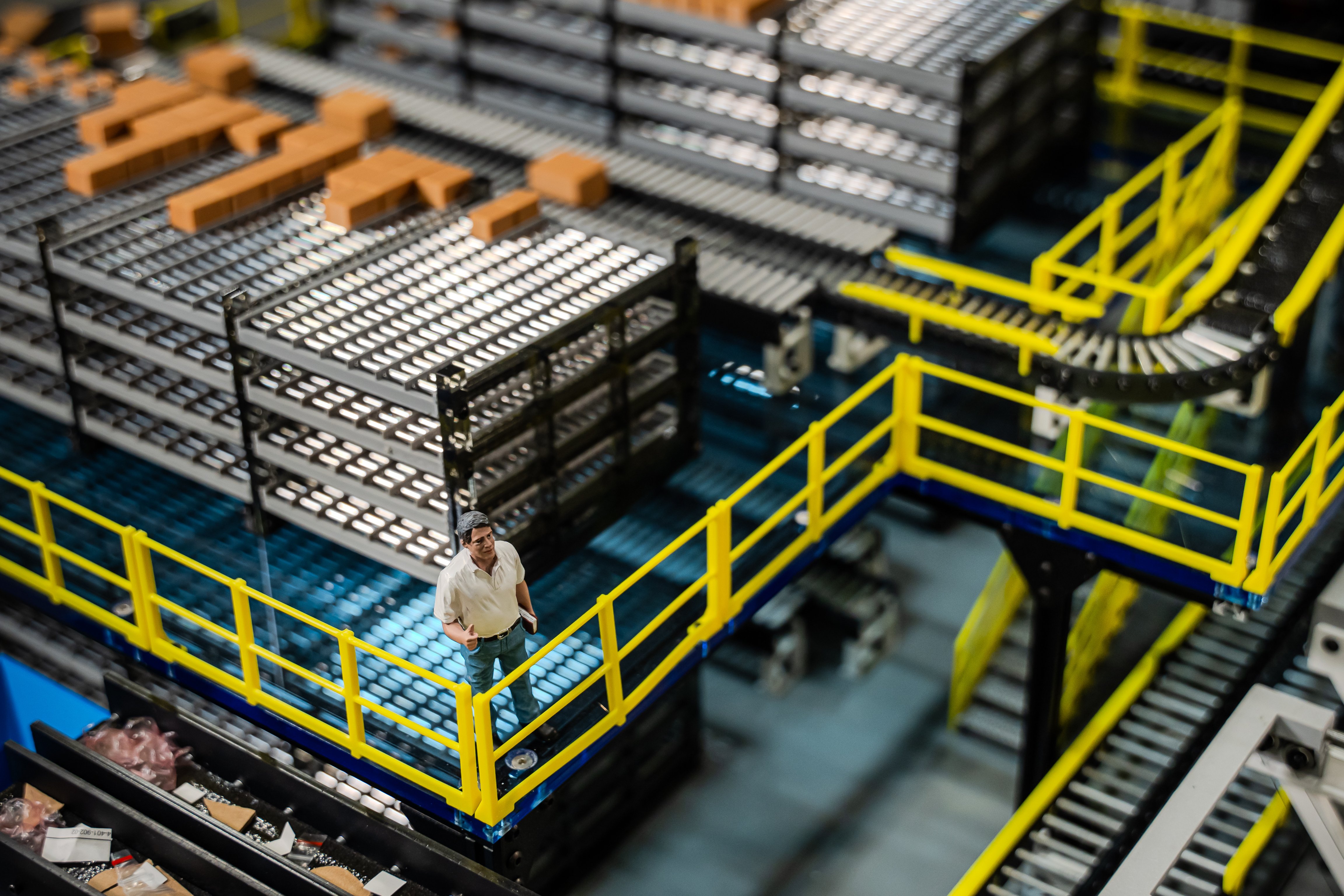 3D model flow rack